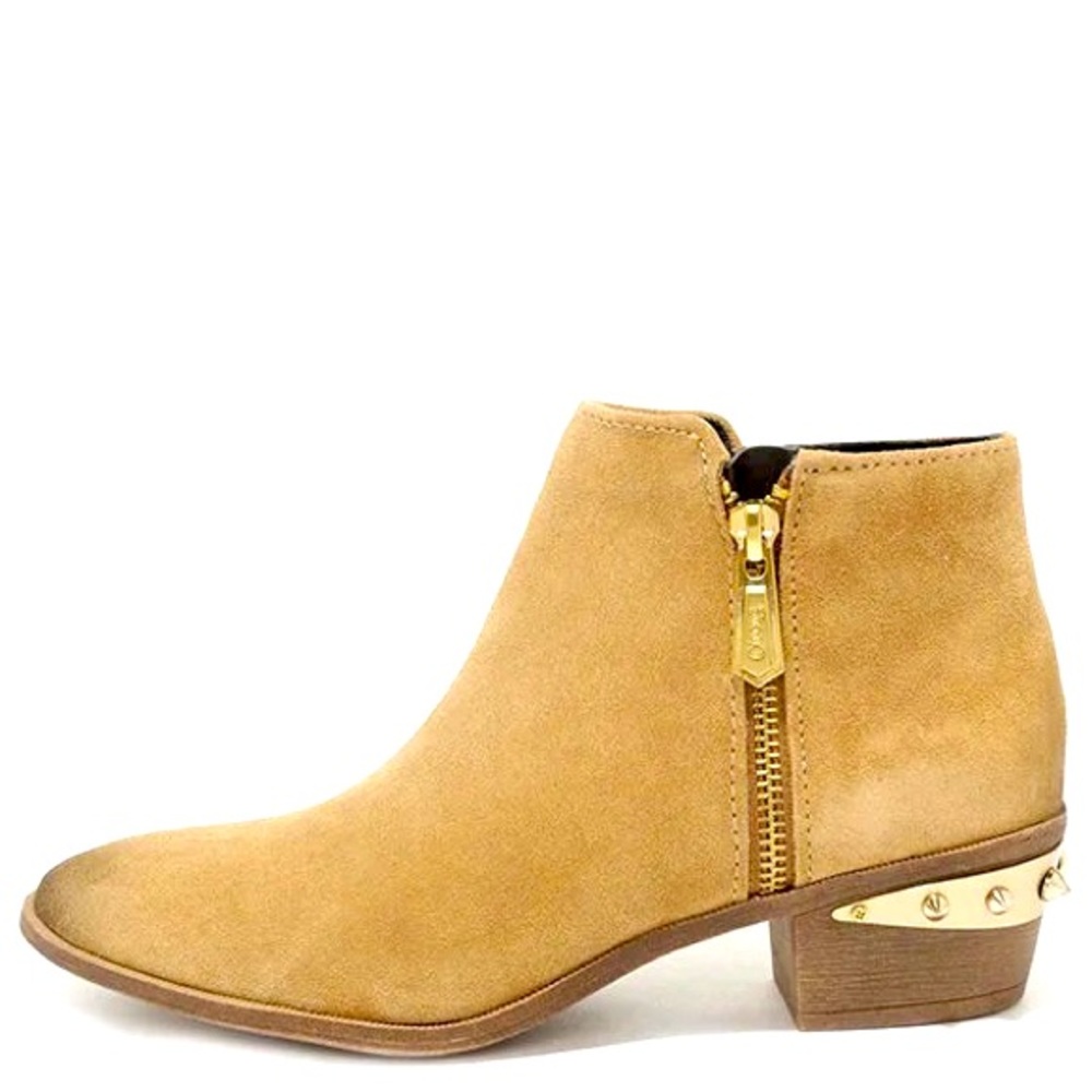 Sam Edelman Holt Camel Suede Leather Ankle Boots